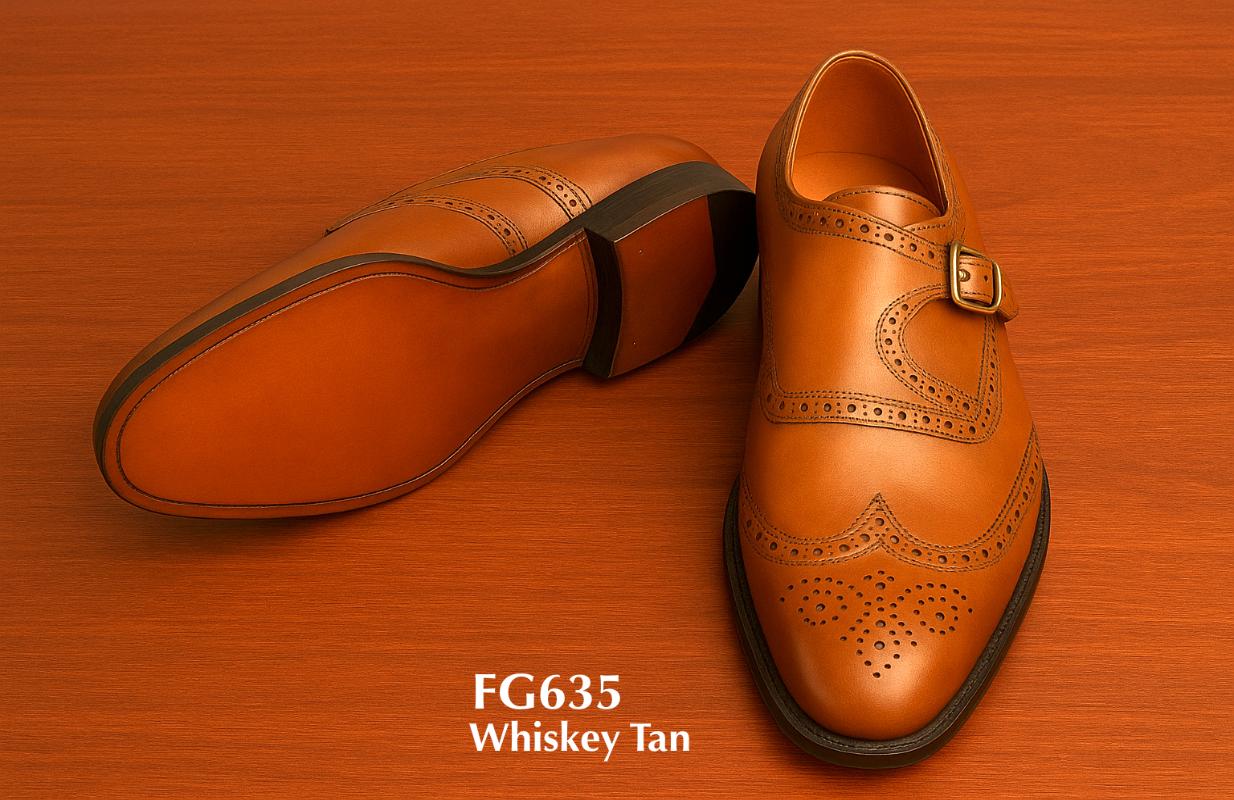 FG635-Whiskey Tan-monk-strap-shoe